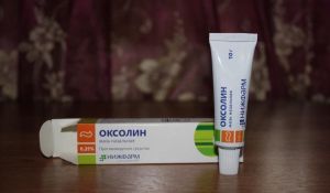 оксолин при стоматите