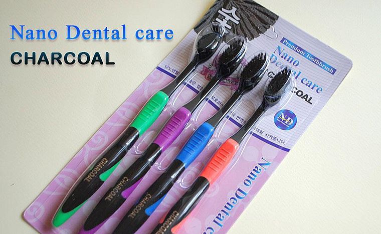 щетка из Кореи Nano Dental Care Charcoal Premium Toothbrush